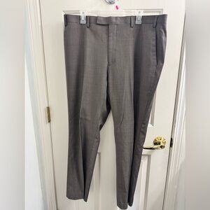 Marc Anthony Gray Dress Pants Straight-Leg Flat Front size 3830